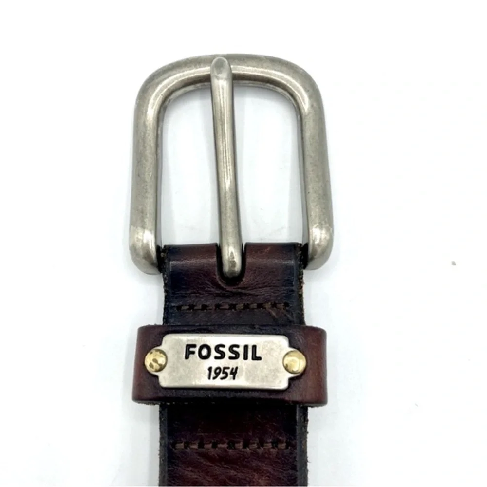 Fossil Mens Leather Belt‎ Medium